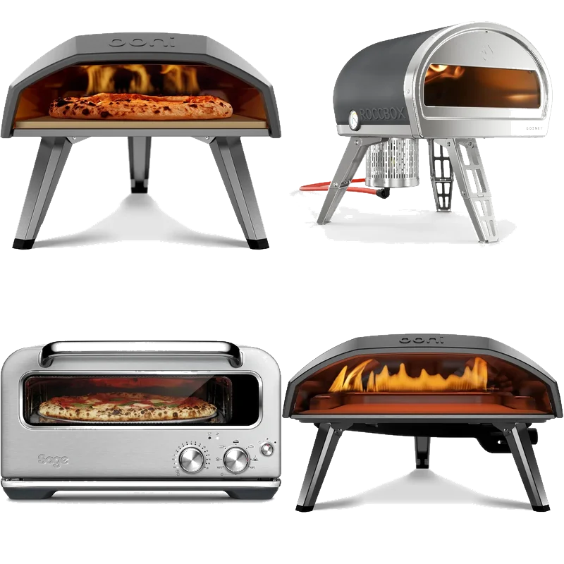 Four à pizza en action